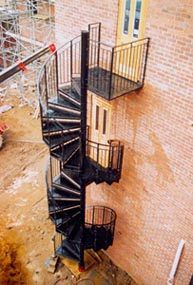 Self Assembly spiral fire escape